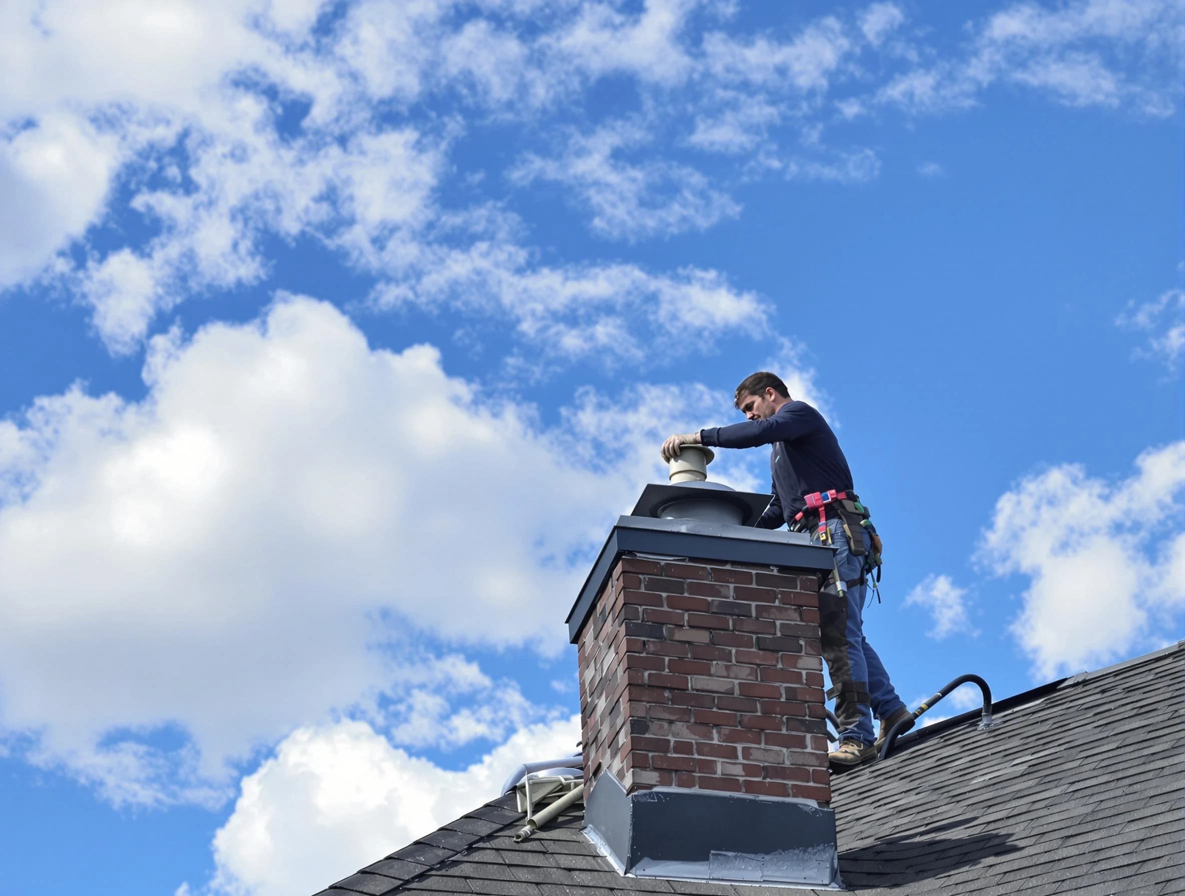 Garfield Chimney Sweep installing a sturdy chimney cap in Garfield, NJ