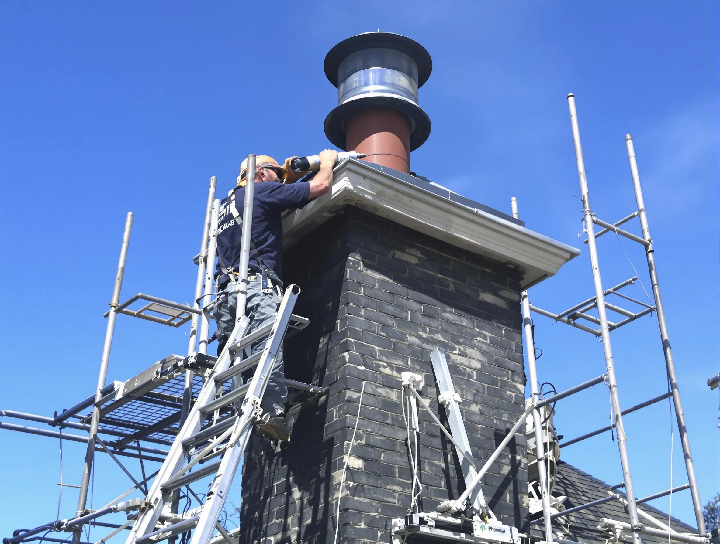 Sturdy chimney crown finished by Garfield Chimney Sweep in Garfield, NJ