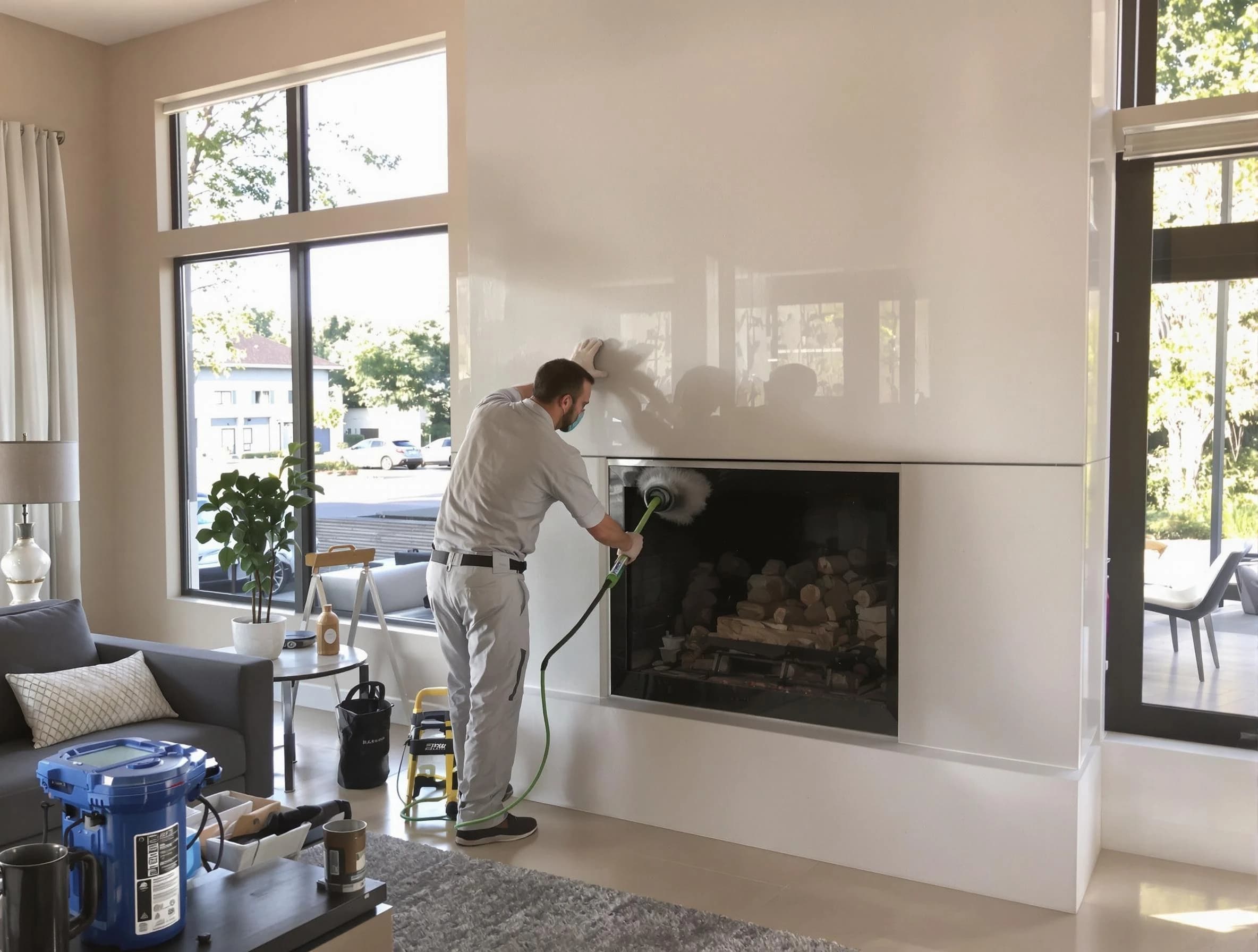 Garfield Chimney Sweep performing thorough soot removal in Garfield, NJ