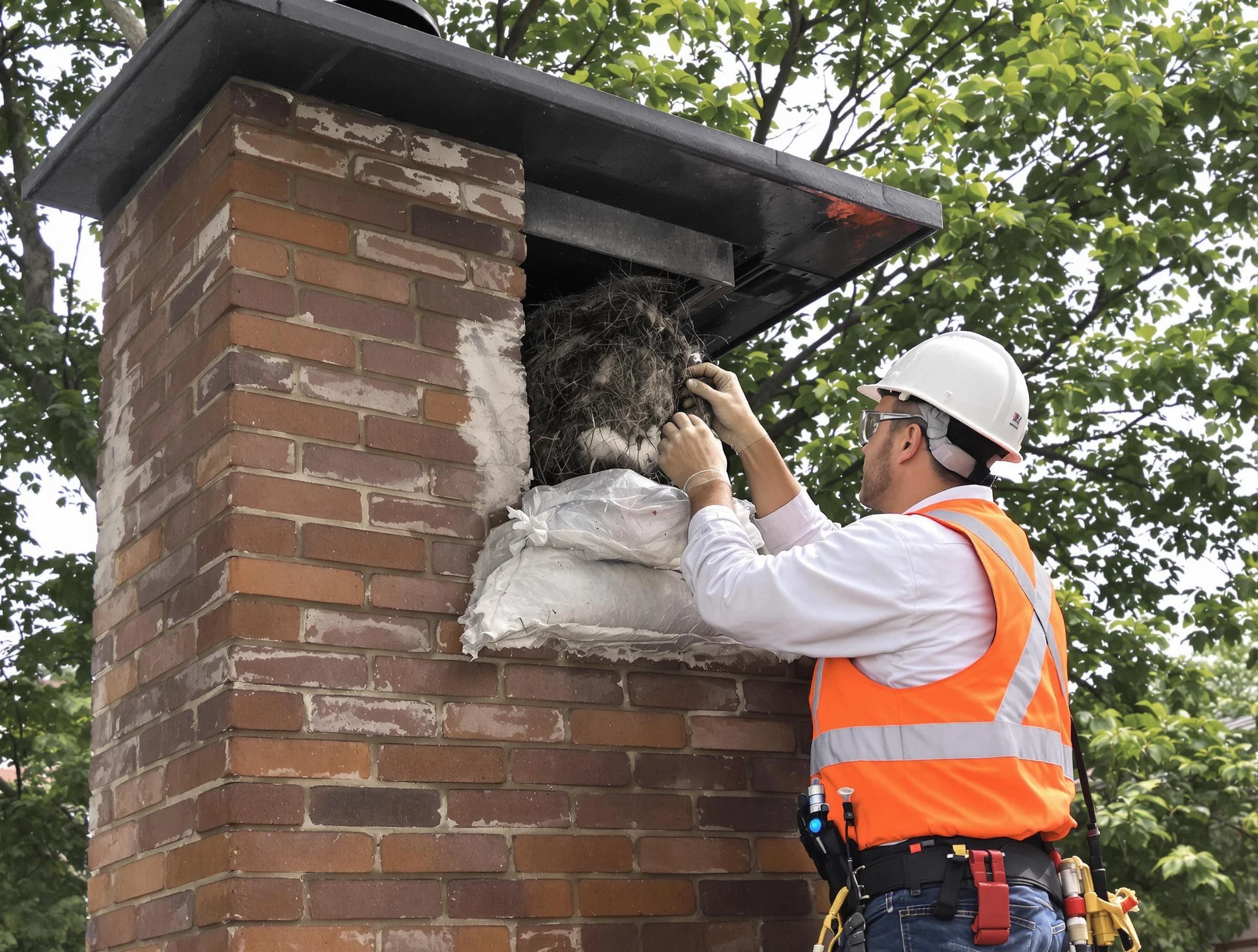 Humane removal of debris and animals by Garfield Chimney Sweep in Garfield, NJ
