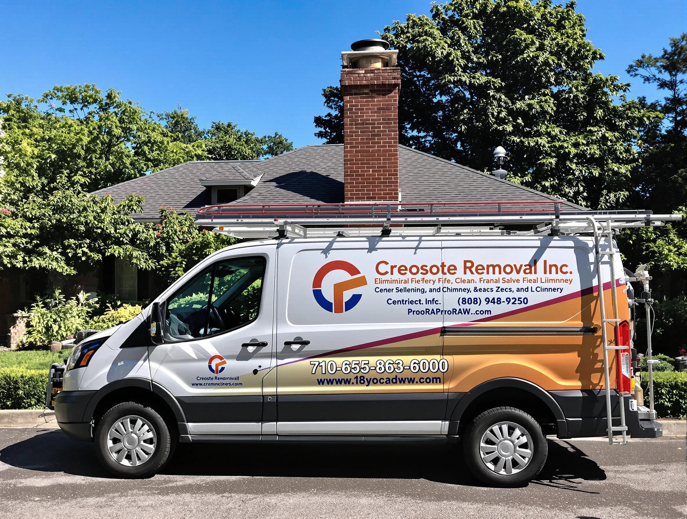 Garfield Chimney Sweep technician removing creosote safely in Garfield, NJ