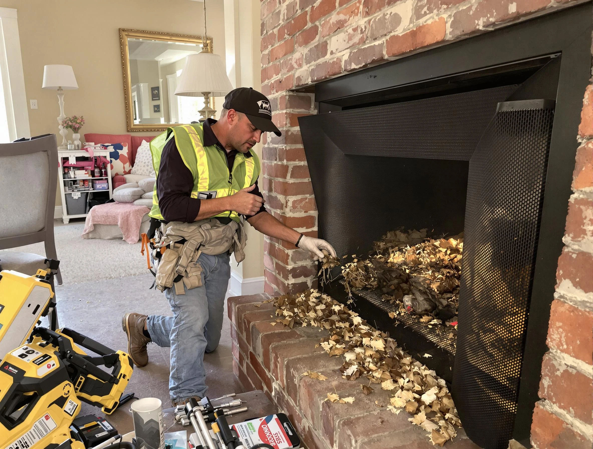 Safe screening installation by Garfield Chimney Sweep in Garfield, NJ